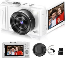 Digital Camera 4K for Photography, 50MP Vlogging Camera for YouTube Video