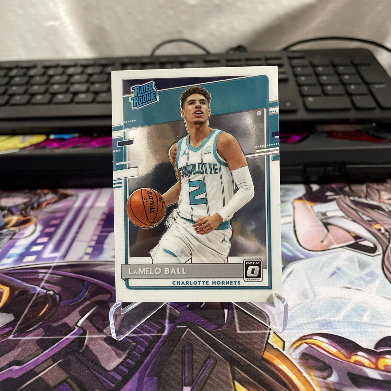 2020-21 Panini Donruss Optic - Rated Rookie Holo Prizm #153 LaMelo Ball (RC)