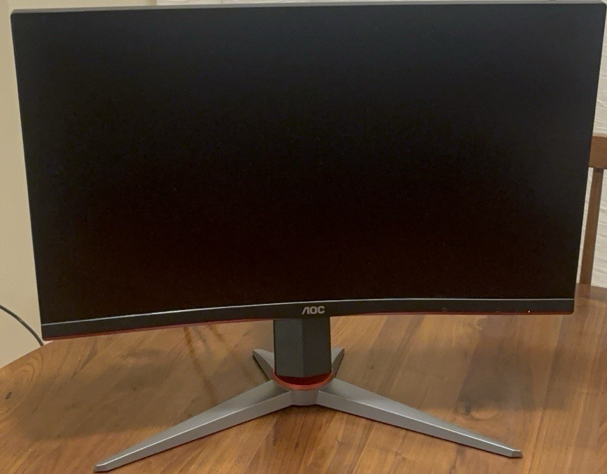 AOC C24G2 24in Curved Gaming Monitor 165Hz 1ms 1080p HDMI DP VGA