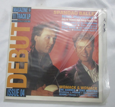 DEBUT ISSUE 04 MAGAZINE /11 TRACK LP FEAT SPANDAU BALLET NM/NMINYL LP L31