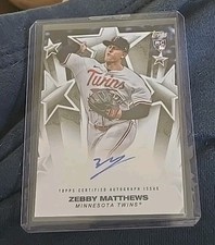 2025 Topps Zebby Matthews rookie autograph auto TWINS 
