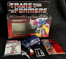 G1 1985 SKIDS     100  COMPLETE     PRE RUB w BOX     VINTAGE G1 TRANSFORMERS