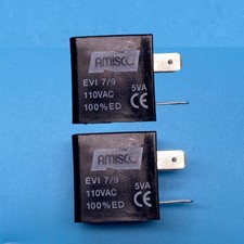 2PCS For Amisco EVI 7/9 110VAC 5VA Solenoid Valve Coil 9 mm high 29.5mm US Stock
