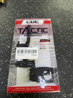 CBE Tactic Hybrid Horizontal 3-Pin Bow Sight - CBE-TCH-3-19