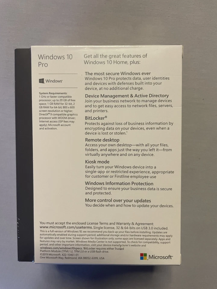 Microsoft Windows 10 Professional USB + Activation Key | Sealed | Ships next day - Image 2 of 3