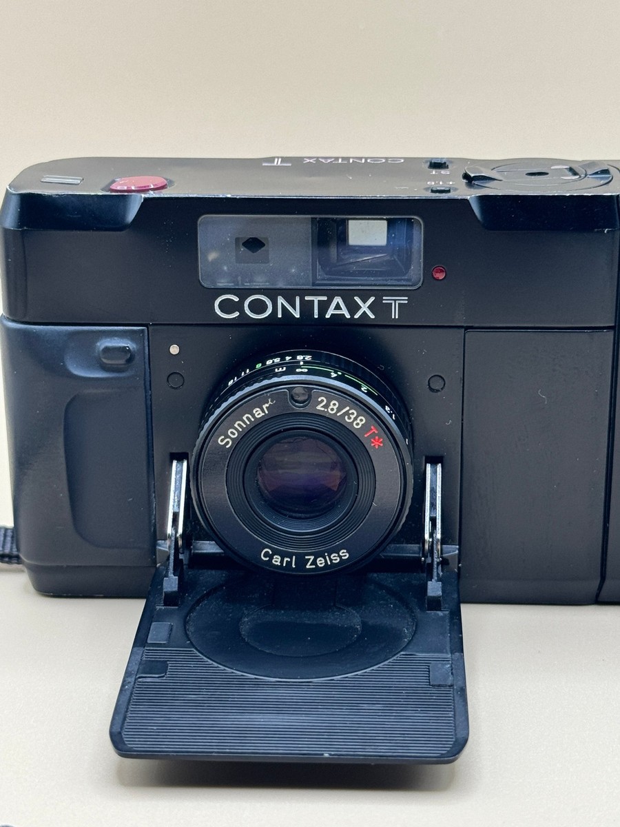 Contax T 35mm Film Camera Carl Zeiss Sonnar 38mm f/2.8 Lens and