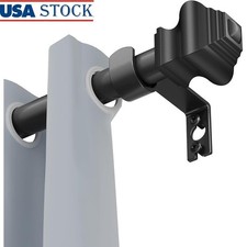 Adjustable Curtain Rod 32-48 Inch Stainless Steel Lightweight Easy Install New