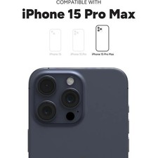 Battery Case for iPhone 15 Pro Max Black USB-C Slim High Impact Protection