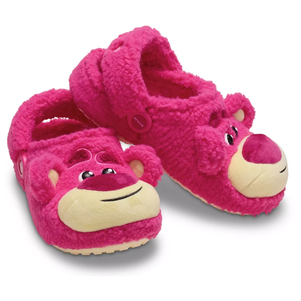 CROCS LOTSO FUZZY TOY STORY SLIPPERS Size Women's Hot PINK