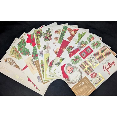 Anna Griffin 98 Pc. VINTAGE CHRISTMAS Die Cuts + Sentiments | Read SHIP DEAL