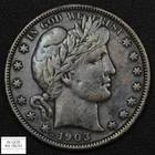 1903 O Barber Silver Half Dollar 50C