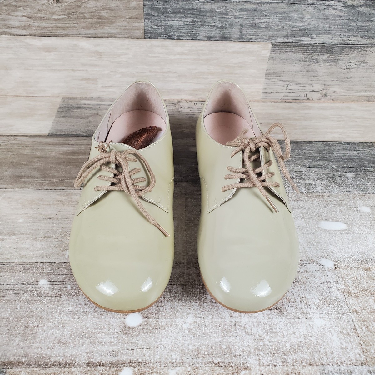 Birkenstock Saunders Durby Napa Leather Lace-Up Oxford Shoes Cloud Patent (New) Birkenstock Saunders Black main image 2