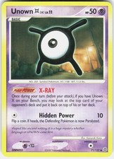 Unown [X] 71/132 Uncommon Secret Wonders Pokemon Moderately Played