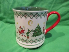 BNWT - Cath Kidston Festive Christmas Coffee Mug - Santa, Elf's, Xmas Tree
