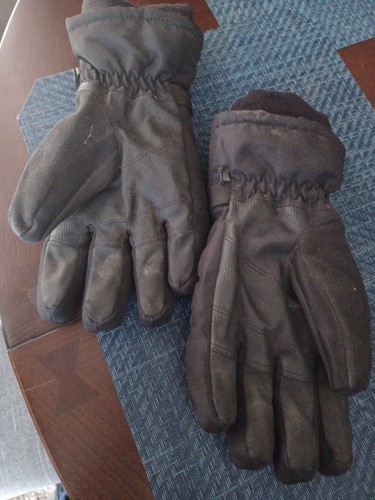 Carhartt Gloves Men Large Black Ski Snow Work WP Insulated Waterproof Glove - Picture 2 of 2