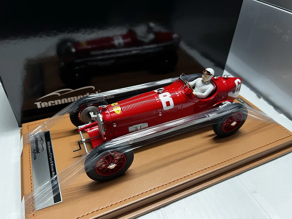 Alfa Romeo P3 Tipo B Monza GP Winner Rudolf Caracciola #6 1932 Tecnomodel 1/18 - Immagine 2 di 4