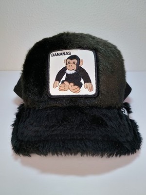 Goorin Bros Trucker Hat Gorilla Bananas Monkey Fuzzy Furry Fun