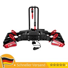 E-Bikes Fahrradträger für Anhängerkupplung 2 Fahrräder mit Fußpedal Vormontiert
