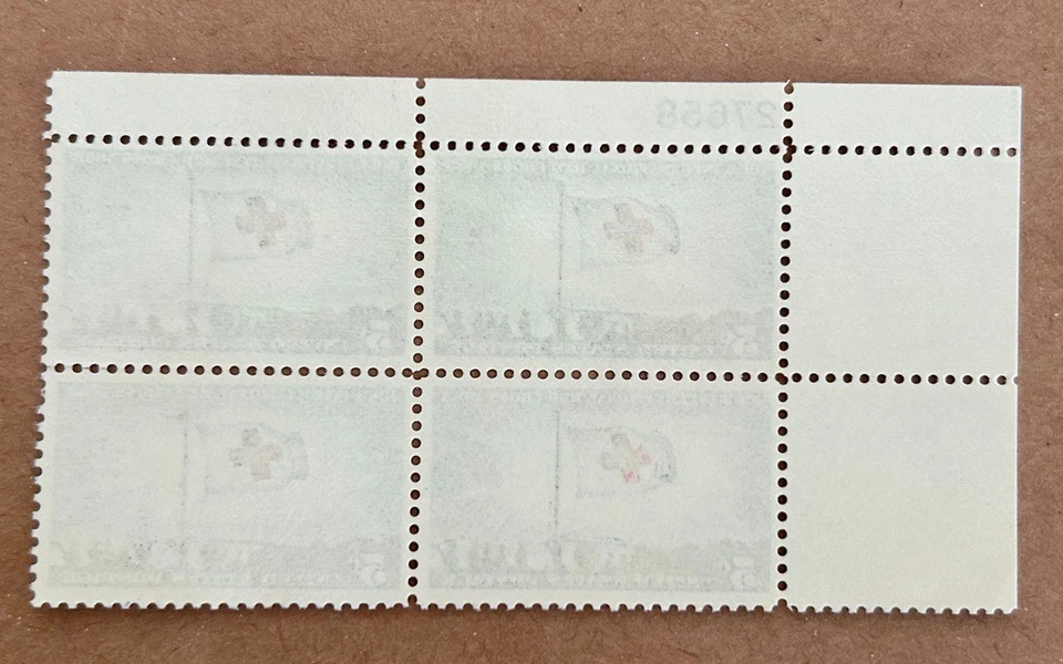 Sc# 1239 International Red Cross Centennial, 1963 US 5c Block, og, mnh, vf/xf - Image 2 of 2