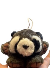 Puffkins Raccoon Bandit Plush Stuffed Animal Toy Swibco 1994 Vintage