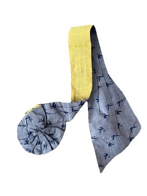 Silk Vintage Sash Birds for Crafting 