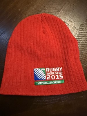 Rugby World Cup 2015 Beanie Hat Red IRFU Official License Canterbury. Coca Cola