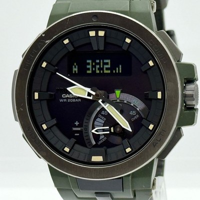 CASIO Pro Trek PRW-7000-3JF Solar Men's Watch 58mm Wrist 22cm From Japan