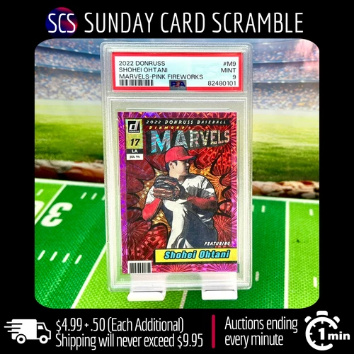 2022 Donruss Marvels Pink Fireworks Shohei Ohtani #M9 PSA 9 🔥