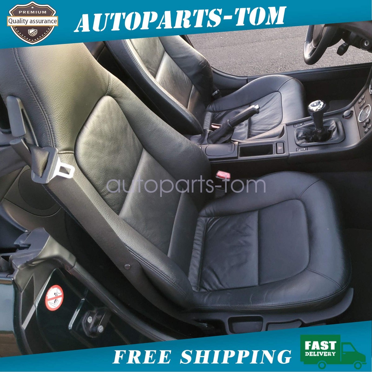 Driver & Passenger Leather Seat Covers For BMW Z3 1996-2002 Full