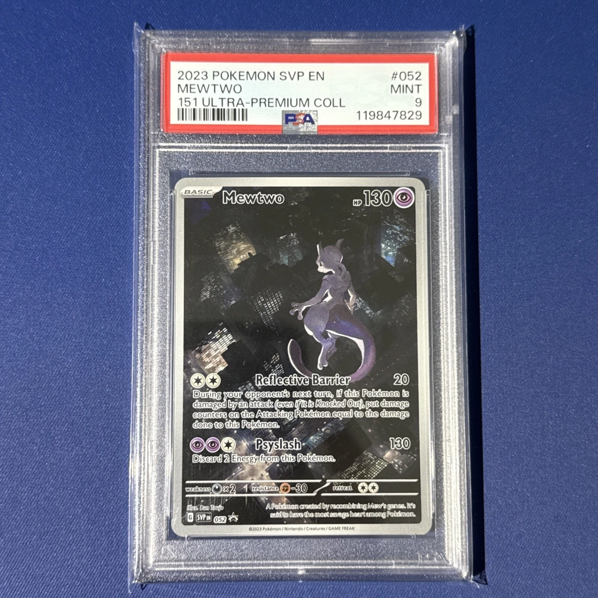 Mewtwo Pokémon TCG Professional Sports Authenticator (PSA) Grade 9
