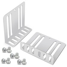 NuIth Double DIN Installation Kit, Universal Fit Metal Radio/DVD Silver