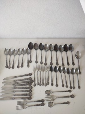 Versailles By MSI Stainless Flatware Japan 42 Pieces Silverware Lot Forks Spoons