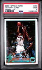 2003 TOPPS CHROME REFRACTOR #130 DAHNTAY JONES PSA 9