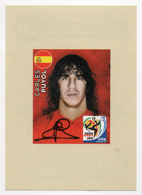 C11 Carles Puyol Spain 2010 Panini FIFA World Cup Russia 2018