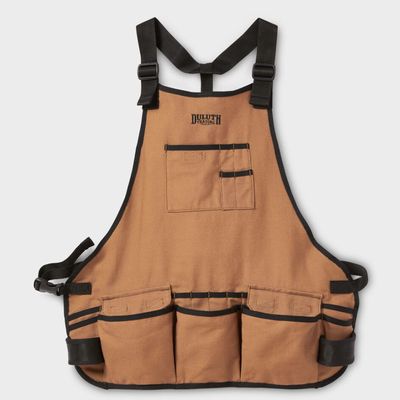 Duluth Trading Co. Fire Hose Bib Work Apron - Brown