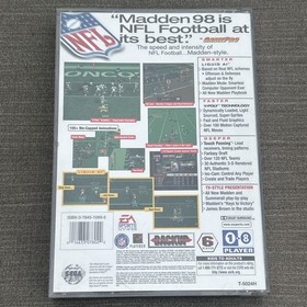 Madden NFL 98 Sega Saturn, 1997 Authentic Game TESTED Works Case Damaged