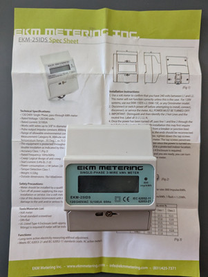 EKM Metering Ekm-25IDS Pass Through Meter