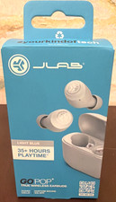 JLab Go Air POP True Wireless Bluetooth Earbuds LIGHT BLUE 35 Hours SEALED