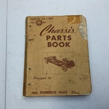 Original Factory 1949 Oldsmobile Chassis Parts Book Catalog Manual
