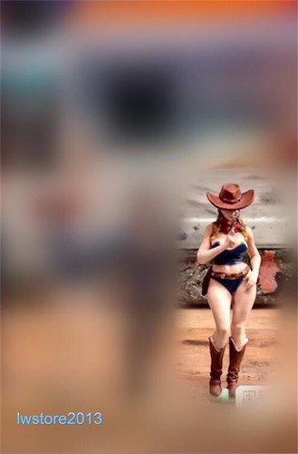 1/35 Painted Sexy Cowgirl Resin Miniatures Figures Model For Cars Vehicles Toy - Picture 3 of 21