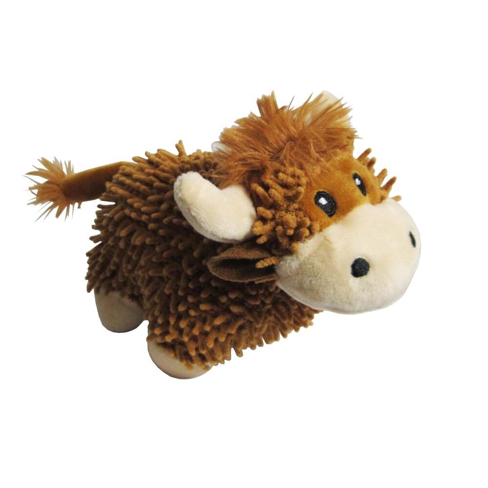 Thistle Products Ltd Chenille Coo Highland Cow Soft Toy O4C
