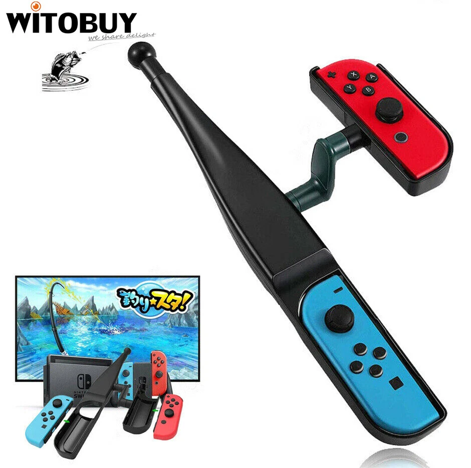 Fishing Game Accessories Fishing Rod for Nintendo Switch Joy Con Controller