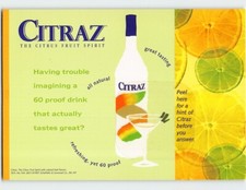 Postcard Citraz The Citrus Fruit Spirit Advertisement