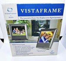 NEW IN OPEN BOX VistaFrame By VIALTA Digital Picture Frame MODEL #VG-100G