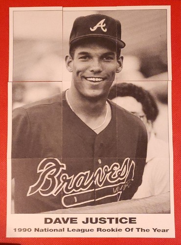 LOT DE 9 CARTES PUZZLE rouge/jaune Nolan Ryan, Bo Jackson, Frank Thomas, Dave Justice - Photo 2 sur 12