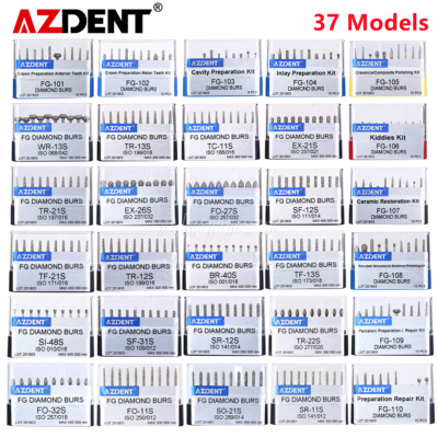 #ad #ad 100pcs AZDENT Dental Super Coarse Diamond Burs FG Bur for High Speed Handpiece $17.16