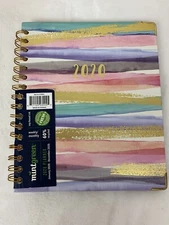 New Mintgreen 2020 Gold Pink Spiral Bound Weekly/monthly Planner