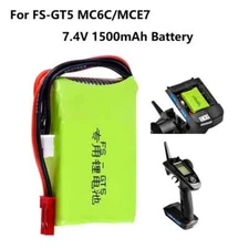 7.4V 1500mAh Transmitter Battery for Flysky FS-GT5 DUMBORC X4/X6 for RC Car Boat