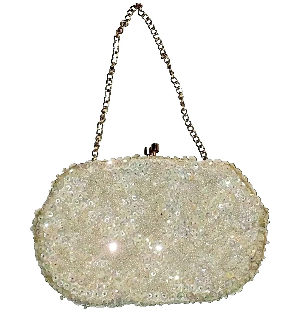 Evening Bags White 1980s Vintage Bags, Handbags & Cases