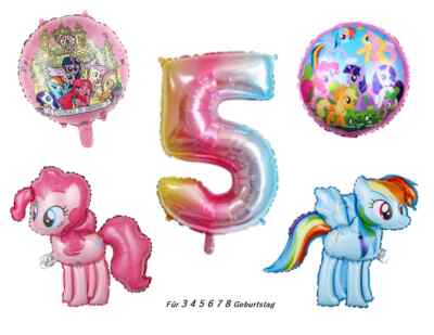 My little Pony Folienballon Mädchen Geburtstag Party Ballons Regenbogen Pferde